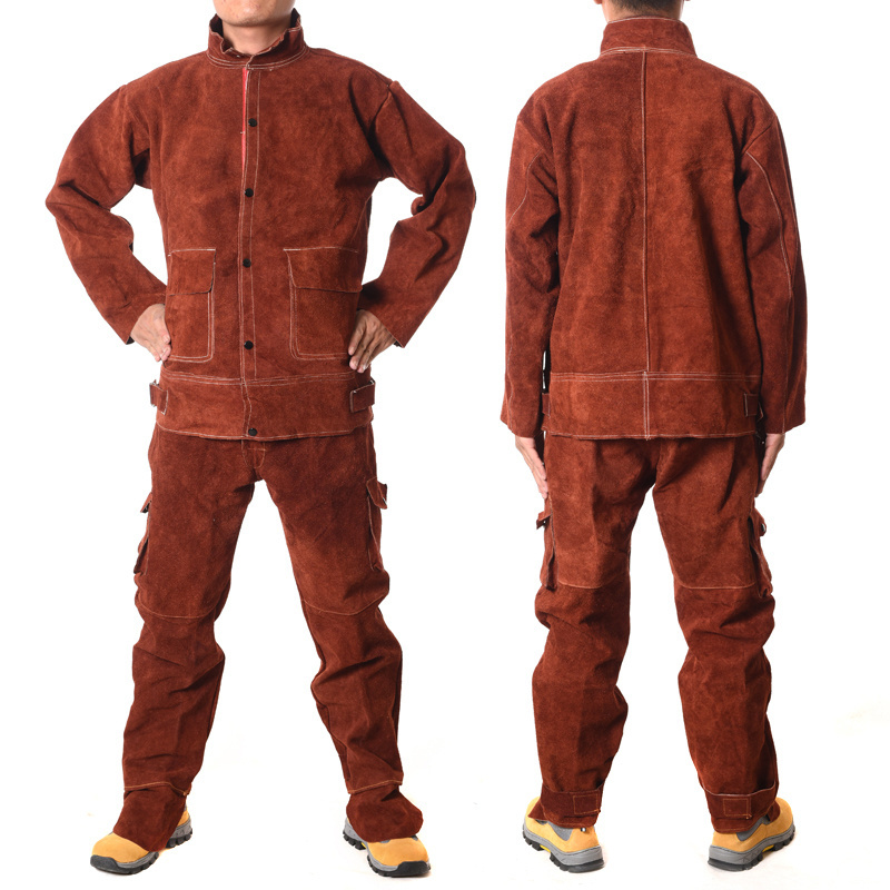 Swelder Many Sizes Fire Resistant Anti Heat Welding Clothing Suit With Kavlar Thread For Work Protection