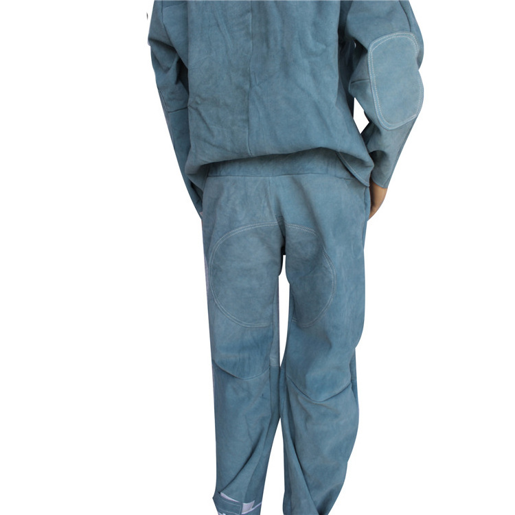 Swelder Flame Retardant Pants Heat Resistant Overalls Cow Leather Fire Resist Clothing