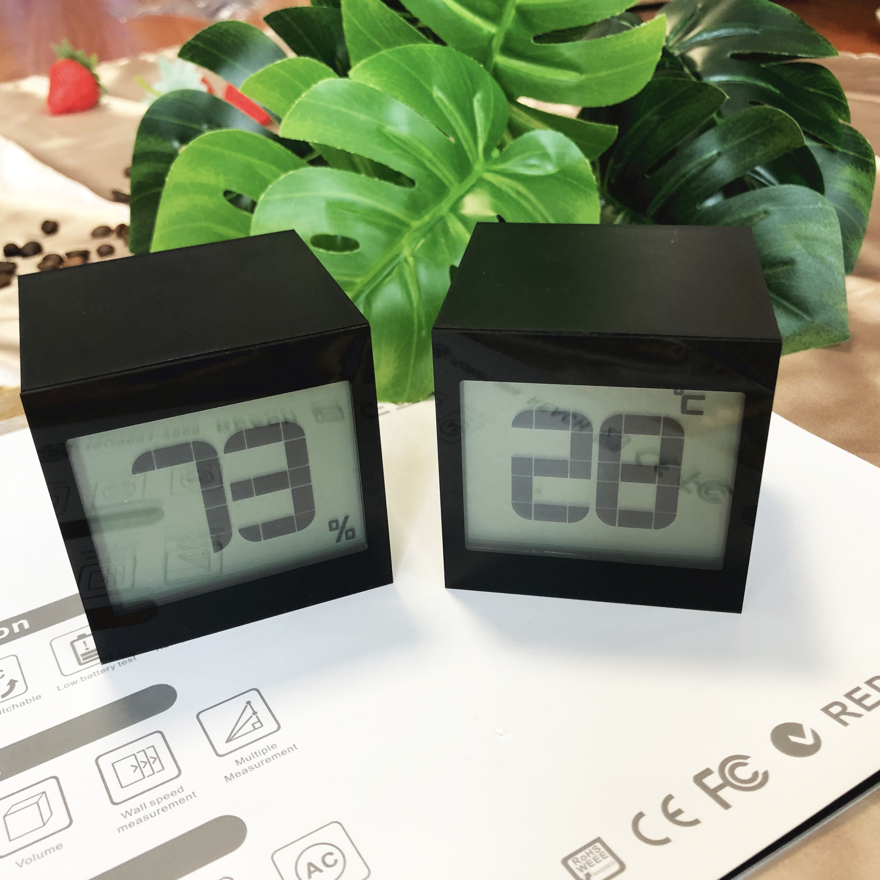 Designer Tabletop Flip Small Digital Table Clock, Wake Up Table Lamp with Clock Led