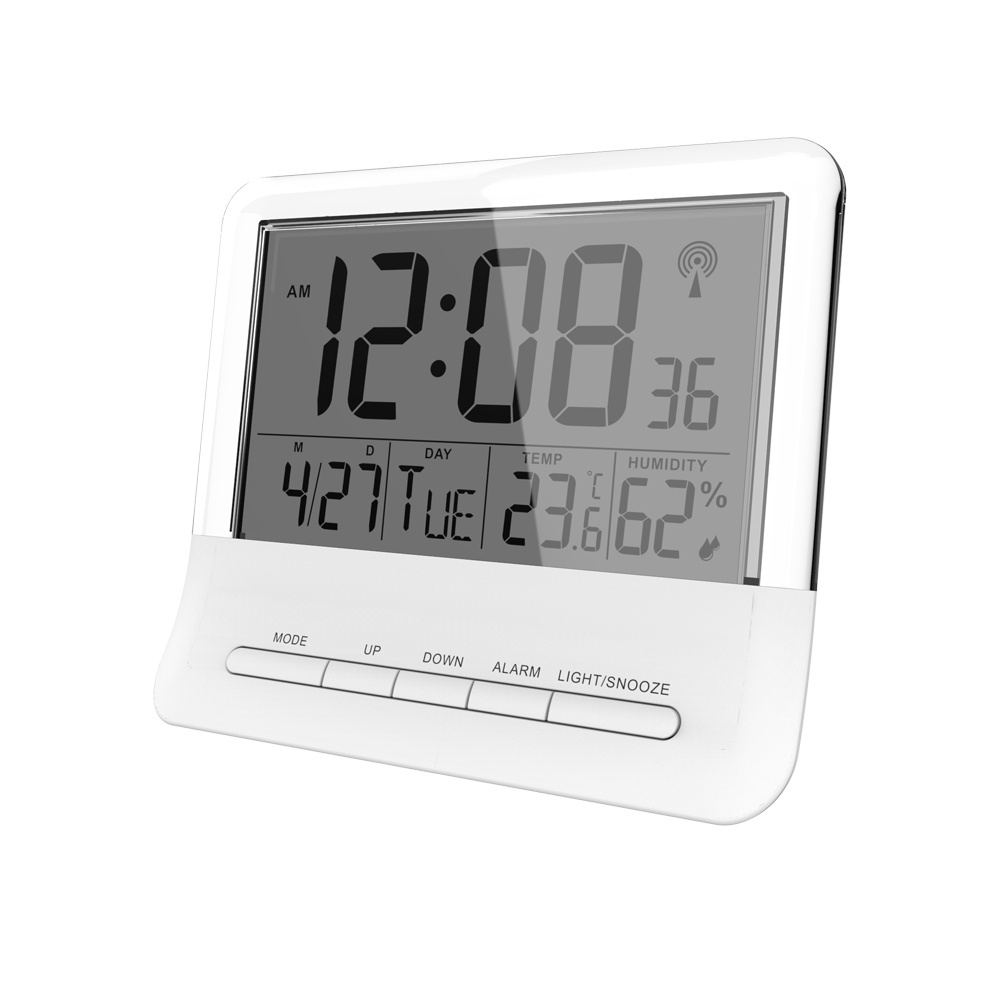 2024 HOT Modern Multifunction  Desk  Table Alarm Display Digital Transparent Display Electronic Home Decoration Alarm Clock