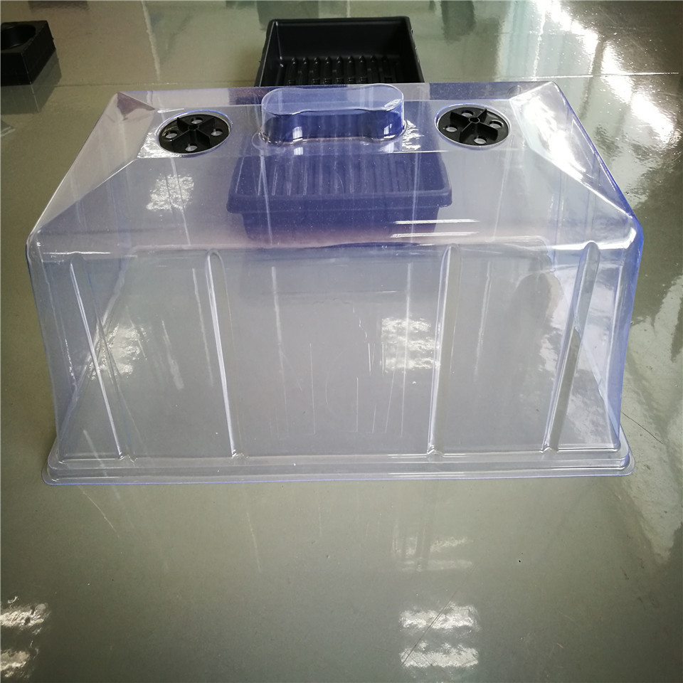 Customized large thermoforming plastic nest plant tray with 128 cells plug tray and low moq