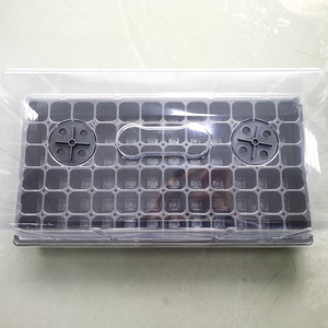 Wholesale custom reusable seedling growing tray, PS/PP/PE  plant germination tray with low moq and good price