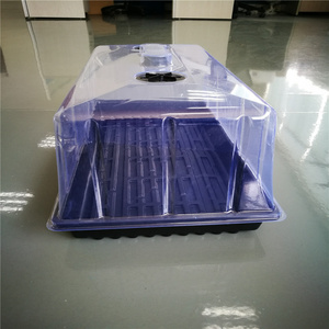 Customized large thermoforming plastic nest plant tray with 128 cells plug tray and low moq