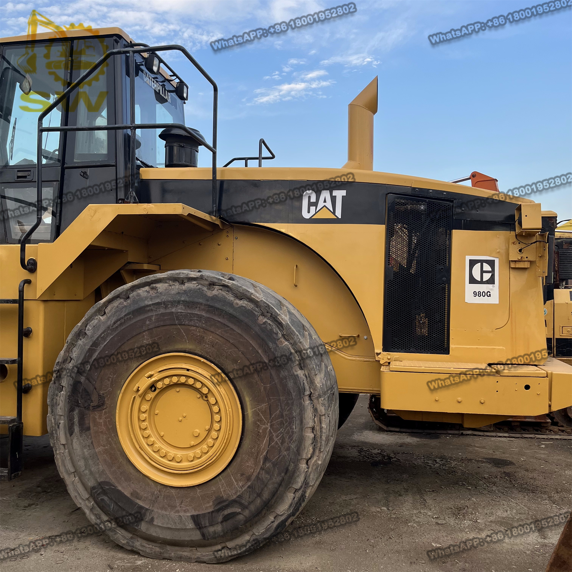 Used CAT loader 980G, used CAT CATERPILLAR 980G hydraulic wheel loader with strong power, for mining and clearance operation