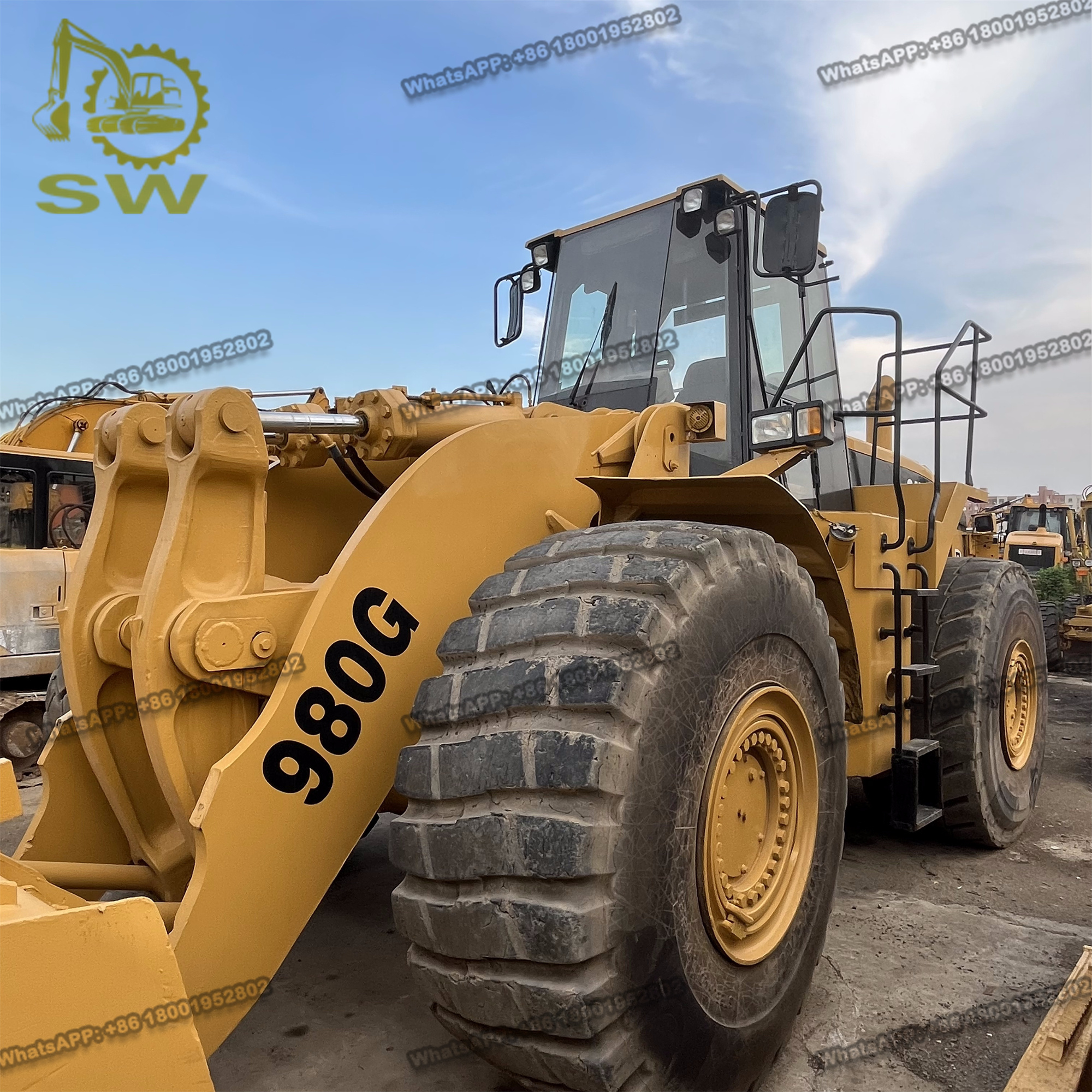 Used CAT loader 980G, used CAT CATERPILLAR 980G hydraulic wheel loader with strong power, for mining and clearance operation