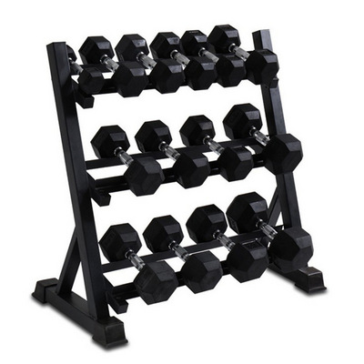 3 Tier Dumbbell Rack Multilevel Weight Storage Organizer for Home Gym Dumbbell Stand