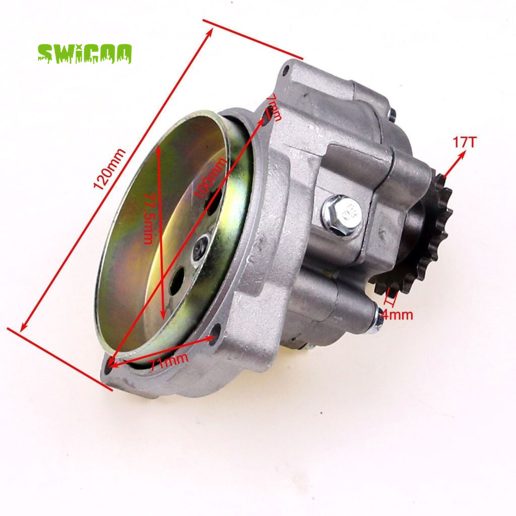 2 Stroke Gear Box Transmission Reduction Gear Box Transmission for 49cc 2 Stroke Petrol Scooter Engine Pocket Bike Mini ATV