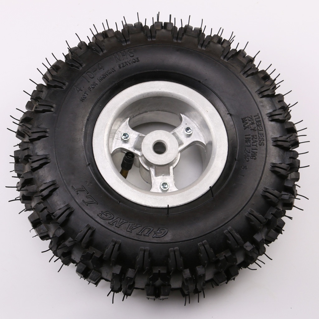 Mini wheels 4.10-4 Snow Blower Thrower TIRE RIM WHEEL for mini bike go kart