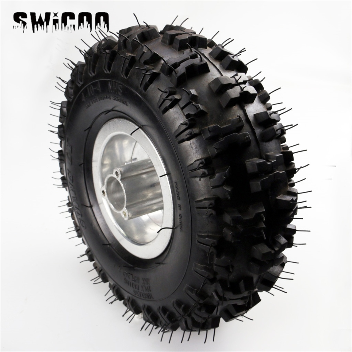 Mini wheels 4.10-4 Snow Blower Thrower TIRE RIM WHEEL for mini bike go kart