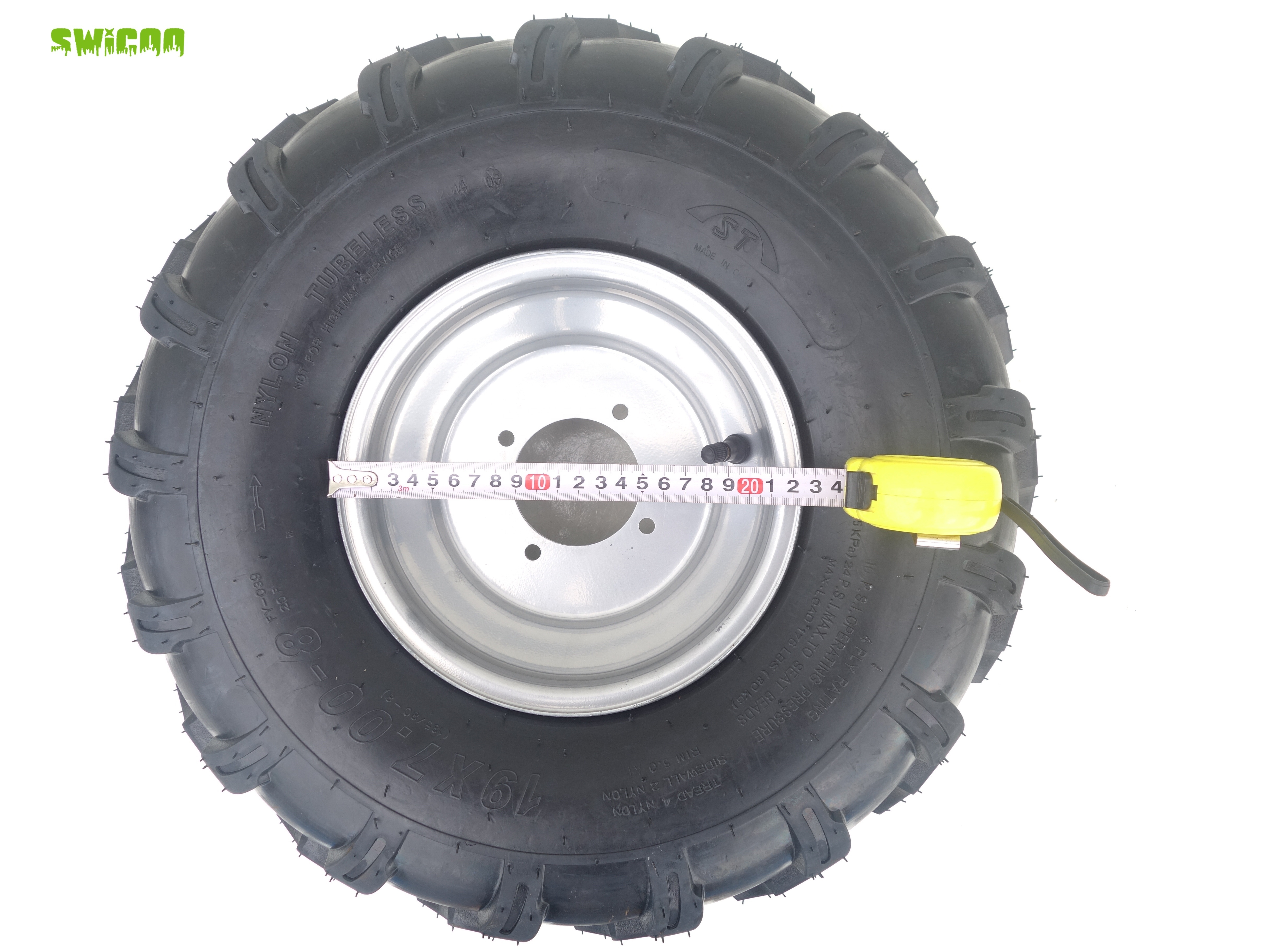 Sport ATV Tyre 19x7x8 19x7-8 Tire Wheel Rim 8 inch 19X7.0-8 19X7.00-8 UTV for KAZUMA BAJA