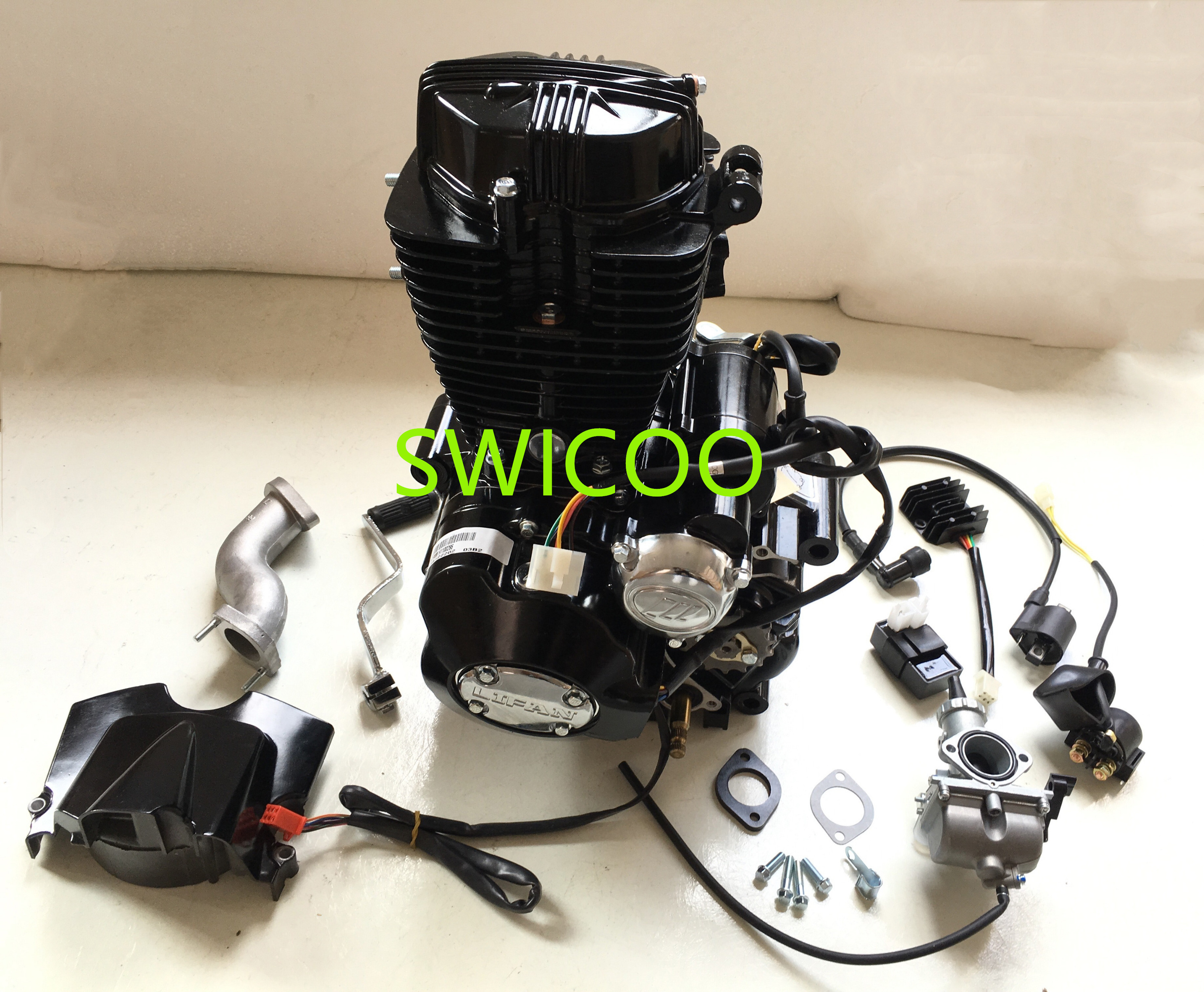 Hot Sale 167MM LIFAN Brand Electric Start CG250 Engine with Reverse for Dirt Bike Quad ATV