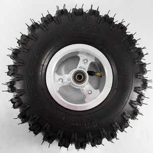 4.10- 4" Inch Rear Back Wheel Rim Tyre Tire 49cc Mini Quad Dirt Bike ATV Buggy