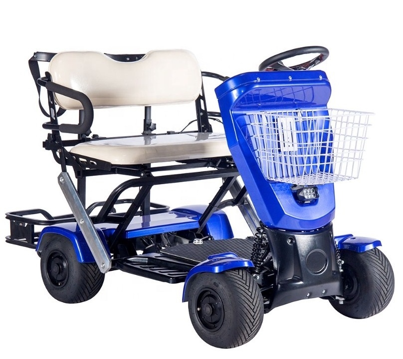 New Design Blue Golf Car with Folding Golf Cart Go Kart for High Performance