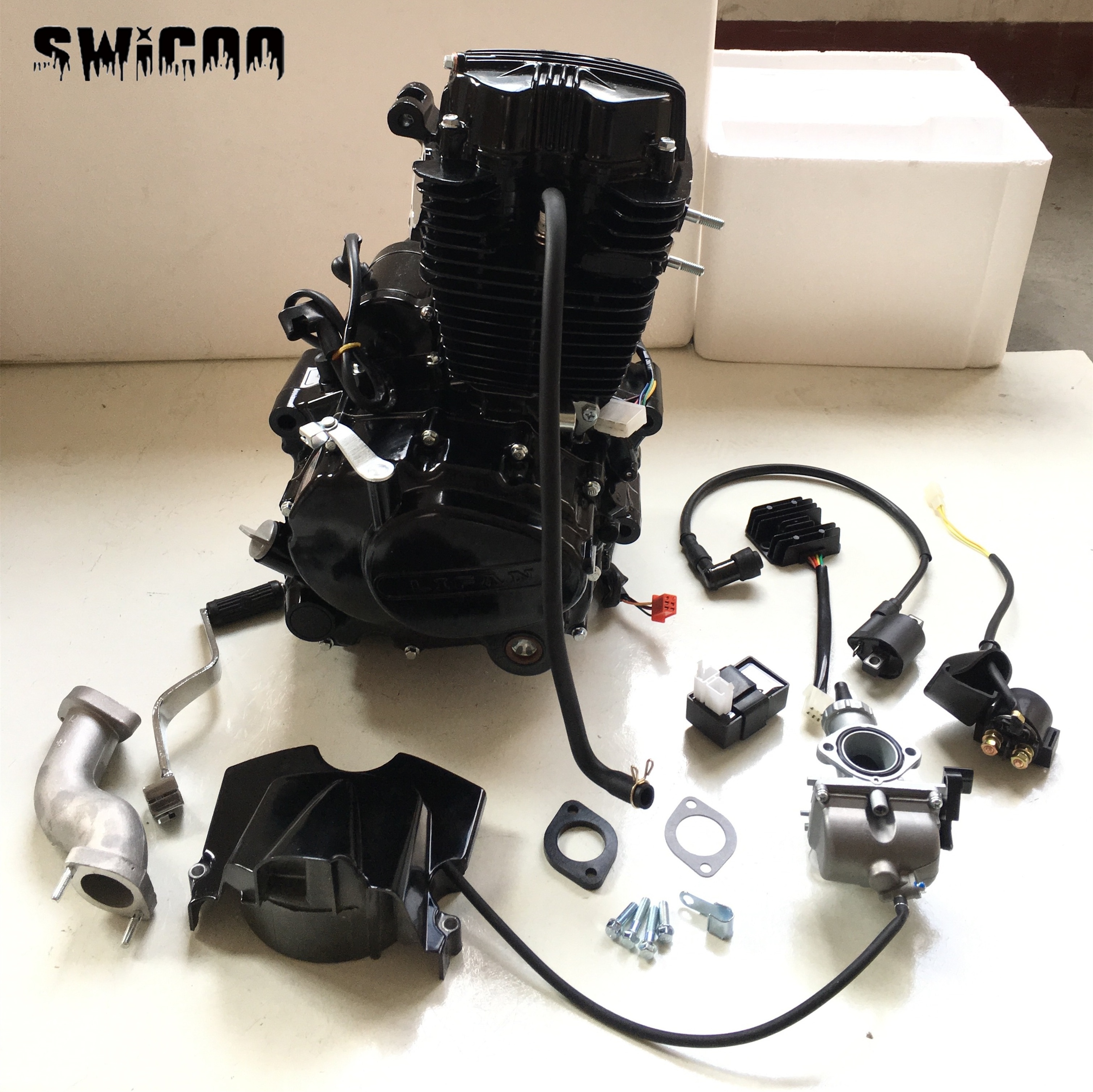 167MM Lifan Brand Electric Start CG250 Engine with Reverse for Dirt Bike ATV Go Kart Motorcycle