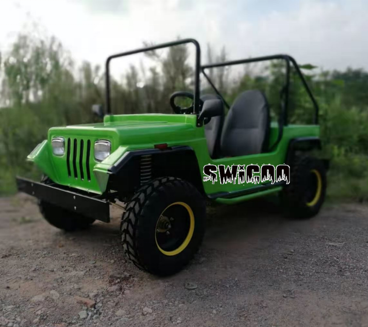 High Quality 1500W  Brushless Motor Electric UTV Car  2 Seats 4 Wheel Mini Jeep