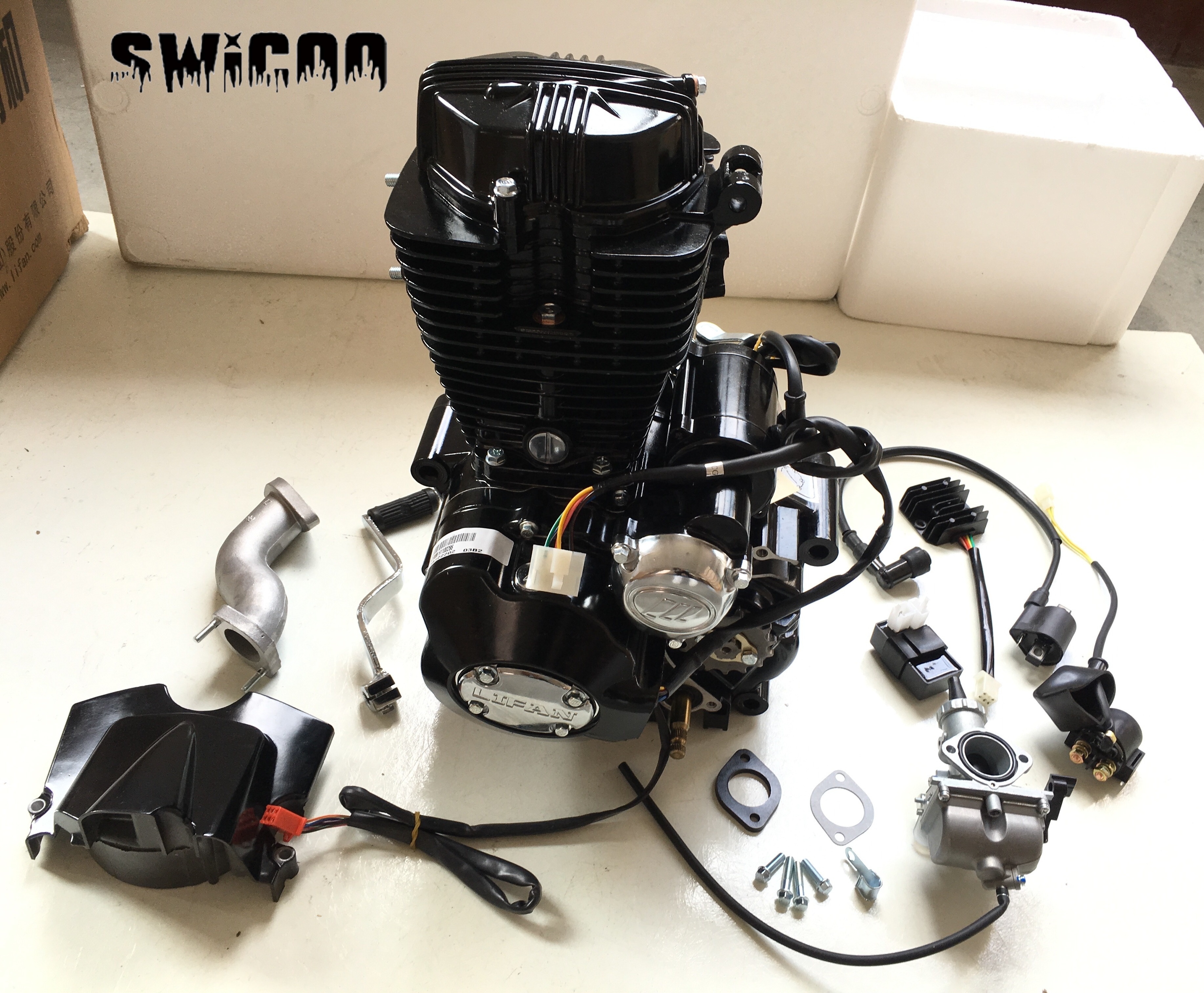 167MM Lifan Brand Electric Start CG250 Engine with Reverse for Dirt Bike ATV Go Kart Motorcycle