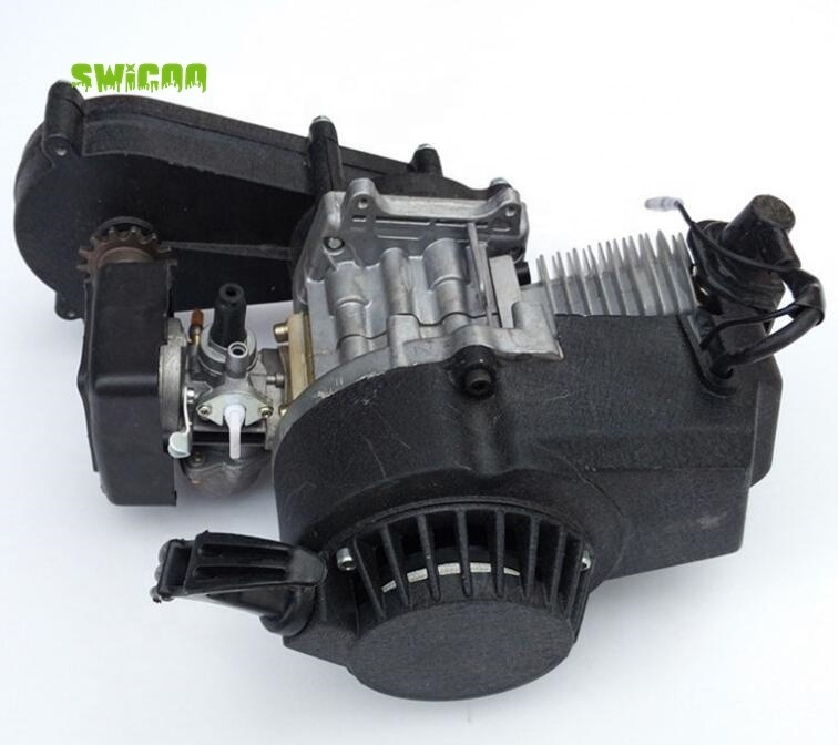 49cc 2 Stroke Electric aluminium Pull Start Engine for Pocket Scooter Chopper Dirt Bike ATV