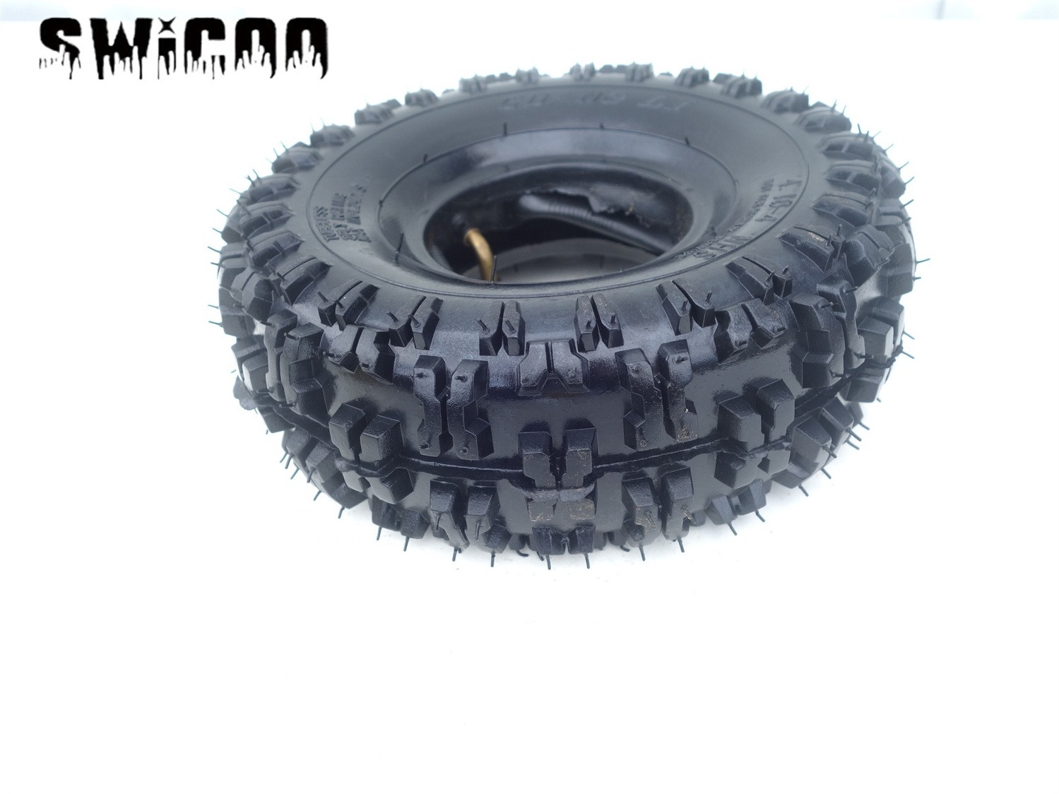 4.10/3.50-4 Tires Tube 2 Ply Stud Tire 4.10-4 Cart Lawn Garden 410/350-4 Tires Tube