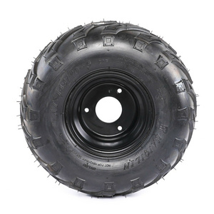 Go-kart ATV Tire with Wheel Assembly 145/70-6 Rim Go kart Mini Bike