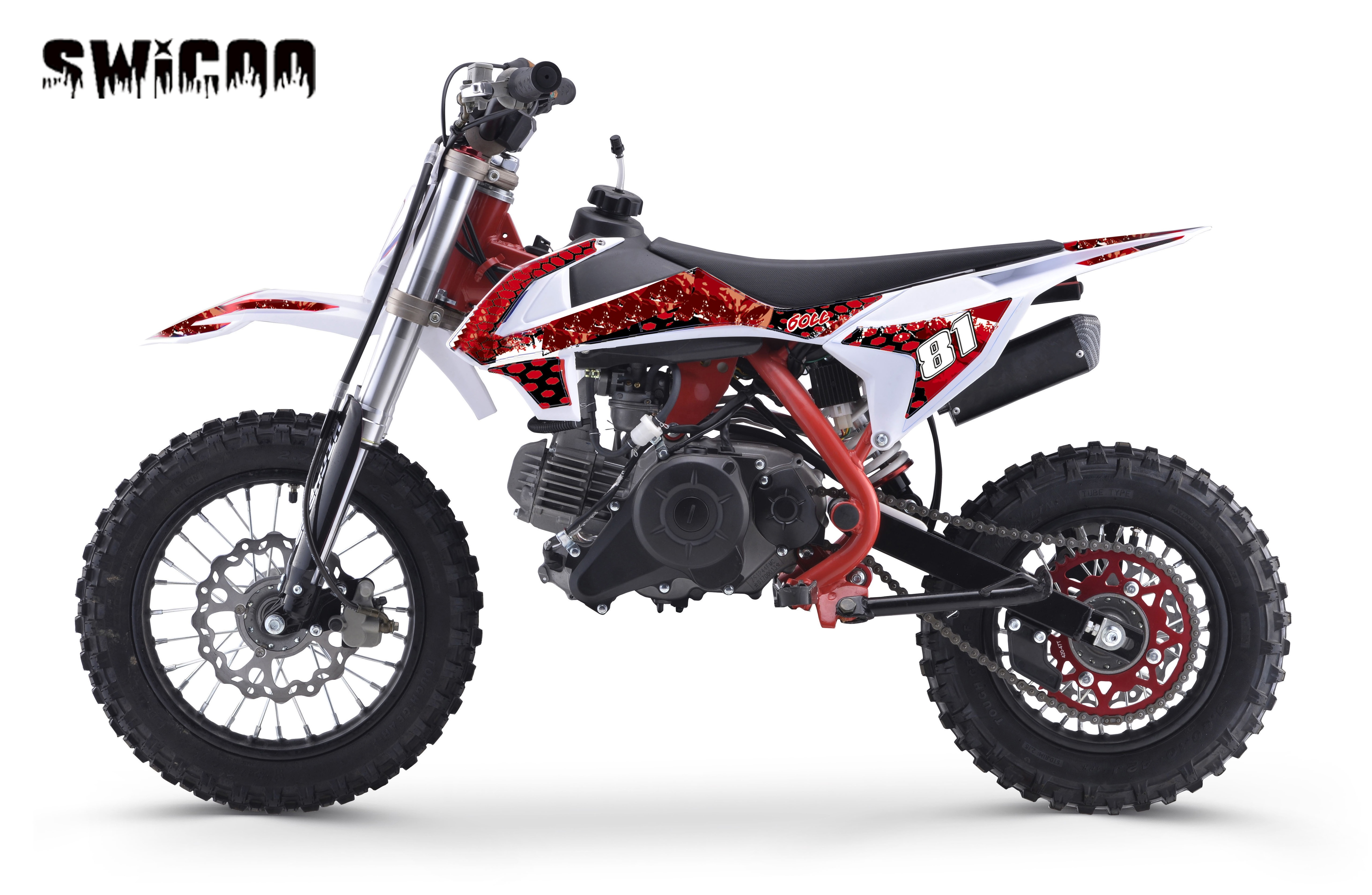 60cc Dirt Bike 4 Stroke Gas Powered Electric Start Pit Bike