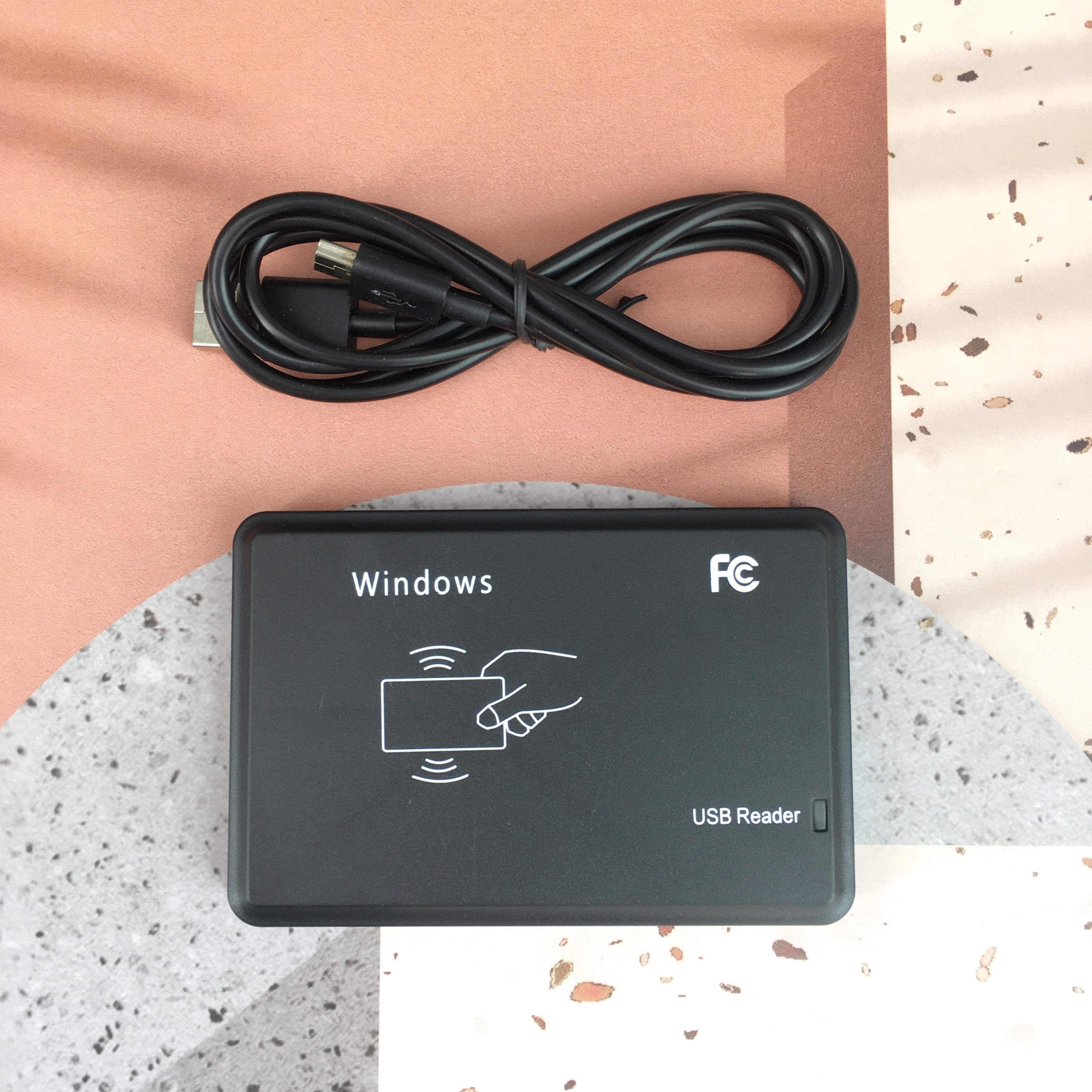 HID001 HID Card Reader NFC Chip Smart Card Contactless Long Read Range Reader RFID Writer with USB Support  Win XP\Win CE\Win 7