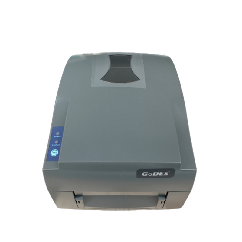 Godex G500U thermal label and barcode printer 108mm printing width can support to print Jewelry tag and clothing tag sticker mac