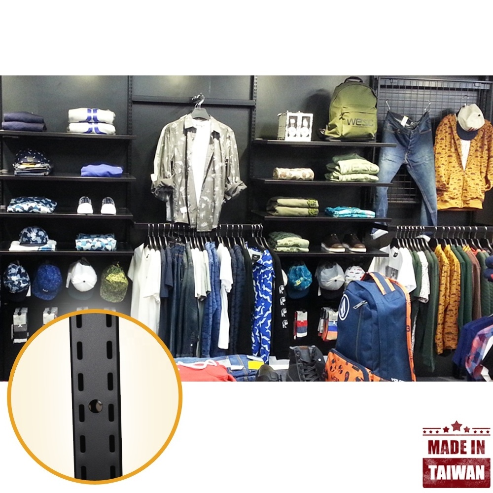 Floor standing height storage boutique clothing display racks