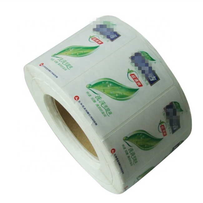 Custom Printed  Roll Pharmaceutical Vial Labels Pasted by Labeling Machine