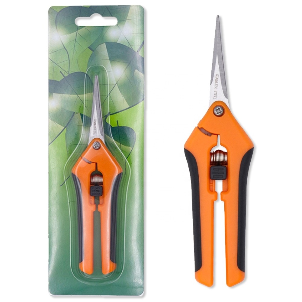 Easy to Use Pruning Shears Set Heavy Duty Soft Rubber Handle Grapes Fruits Pruning Shears Trimming Steel Garden Tree Pruner