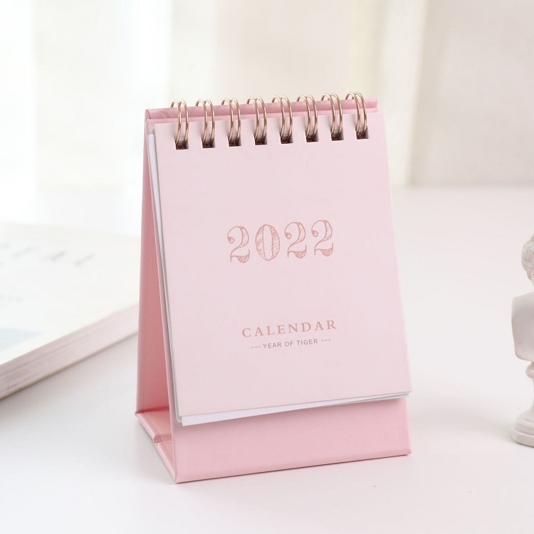 Custom Cheap Wholesale Full Color Logo Printing 2020 2023 2022 Sticker Motivation Inspirational Printed Table Wall Desk Calendar