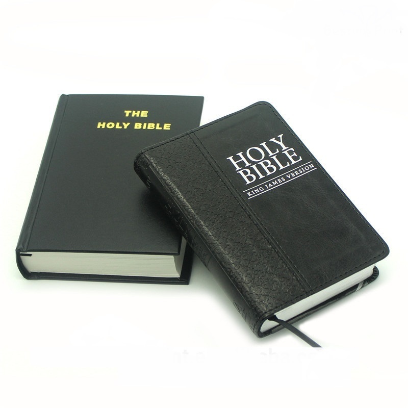 Wholesale Niv En Francai Version Luois Segond Black Kjb English Version Study Printing Mini Paper Kind Journal Cover Holy Bible