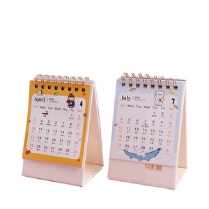 Custom Cheap Wholesale Full Color Logo Printing 2020 2023 2022 Sticker Motivation Inspirational Printed Table Wall Desk Calendar