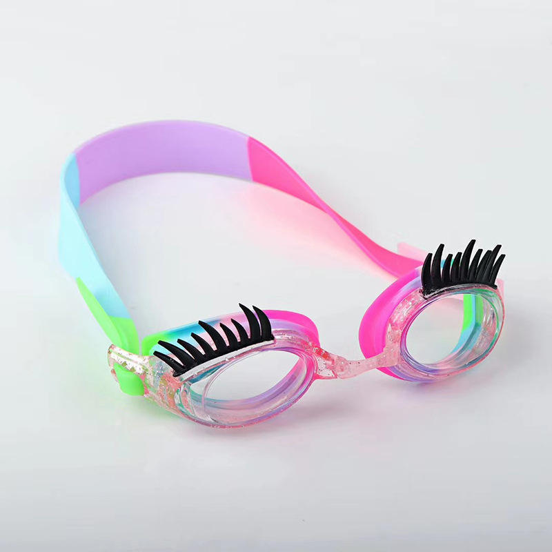 Mermaid Design Soft Silicone Swim Eye Wear Funny Cartoon Swimming Goggles Anti Fog For Junior