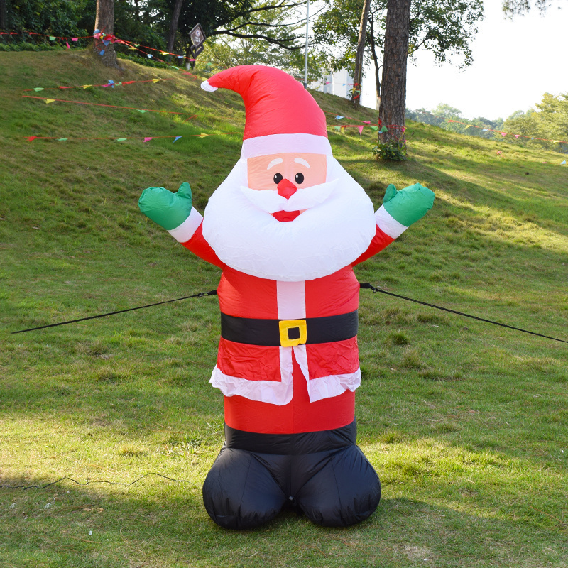 OEM ODM 5FT Blow Up Xmas Inflatable Outdoor Indoor Christmas Inflatables Santa Claus Inflables