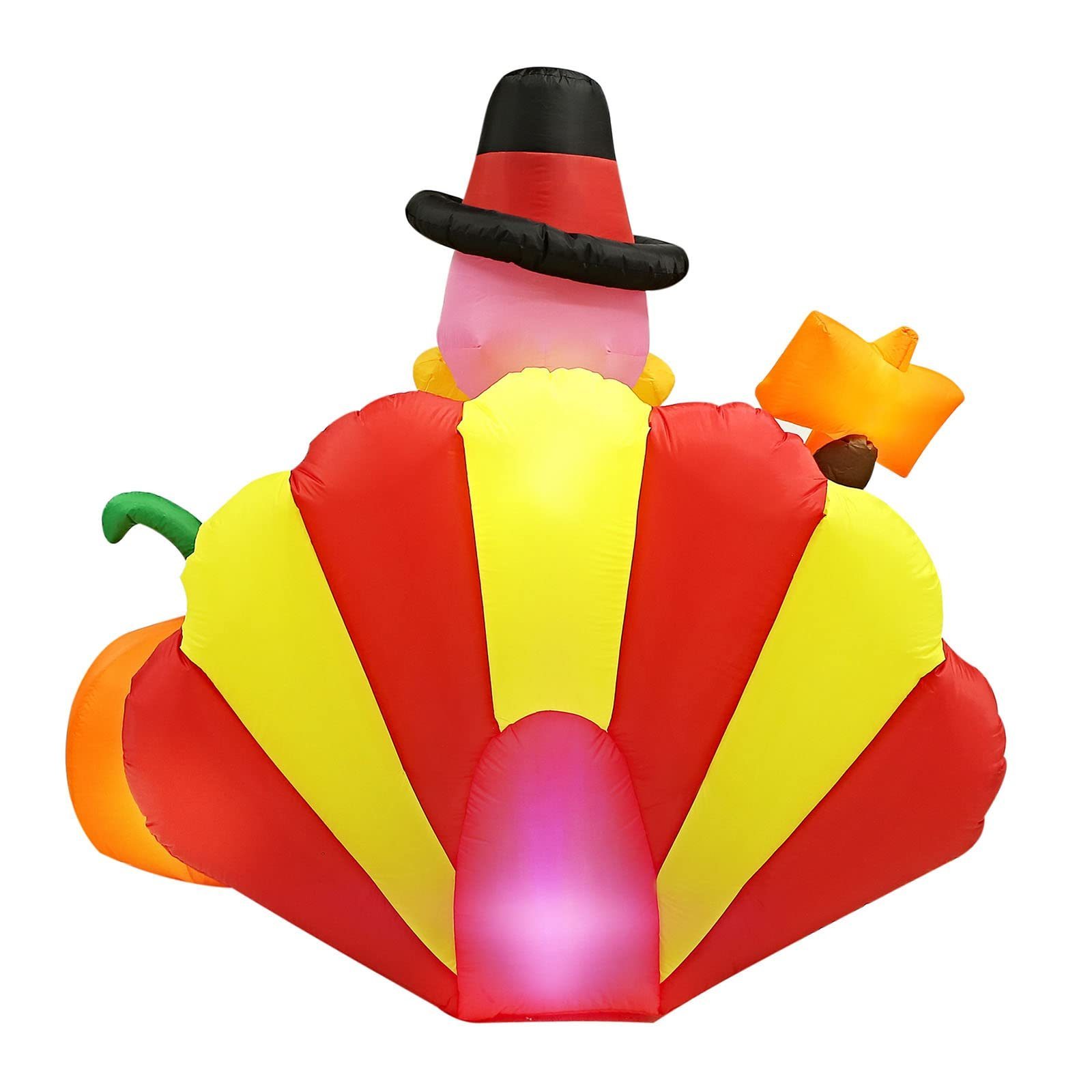 Custom Outdoor Lawn Yard Festival Decoration Turkey  Blow up Happy Thanksgiving Inflatable