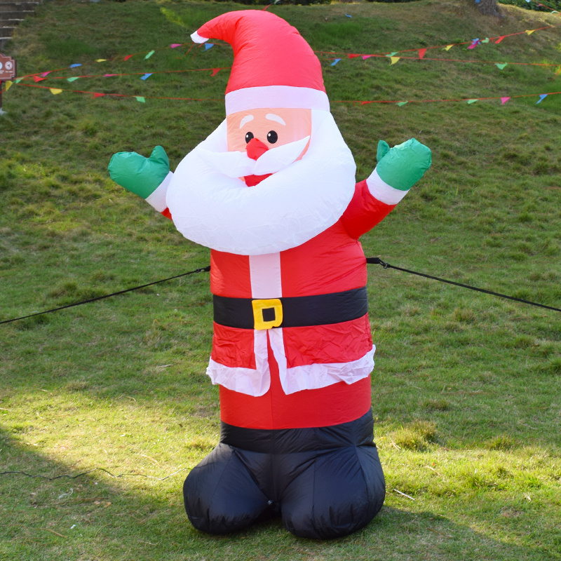 OEM ODM 5FT Blow Up Xmas Inflatable Outdoor Indoor Christmas Inflatables Santa Claus Inflables