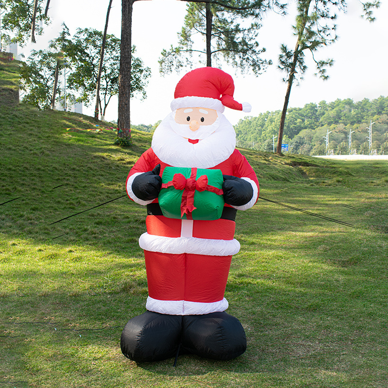 Inflatable Christmas Decorations Lighted Giant 6ft Santa Claus for Holiday Outdoor and Indoor Yard