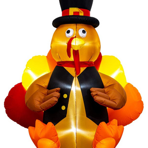 6 FT Lighted Blow Up Turkey Thanksgivings Inflatables Decor Thanksgiving Day Inflatable Turkey