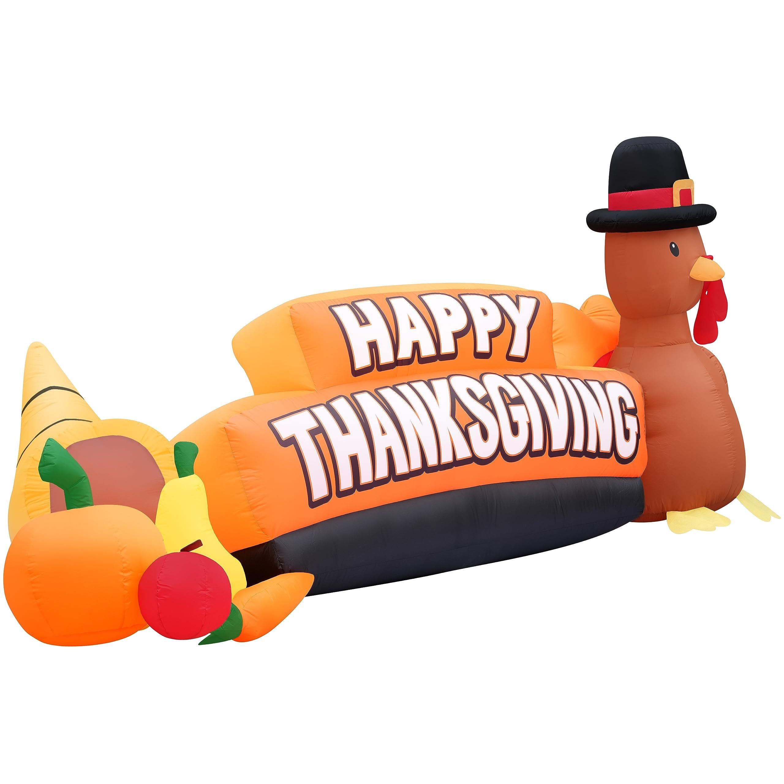 Holiday Inflatable  Factory Customized Large Thanksgiving Inflatables Happy Thanksgiving Sign