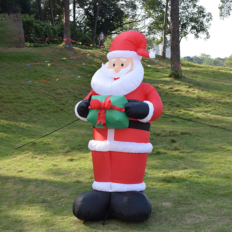 Inflatable Christmas Decorations Lighted Giant 6ft Santa Claus for Holiday Outdoor and Indoor Yard