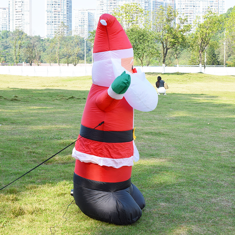 OEM ODM 5FT Blow Up Xmas Inflatable Outdoor Indoor Christmas Inflatables Santa Claus Inflables