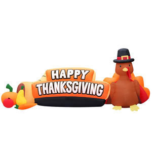 Holiday Inflatable  Factory Customized Large Thanksgiving Inflatables Happy Thanksgiving Sign