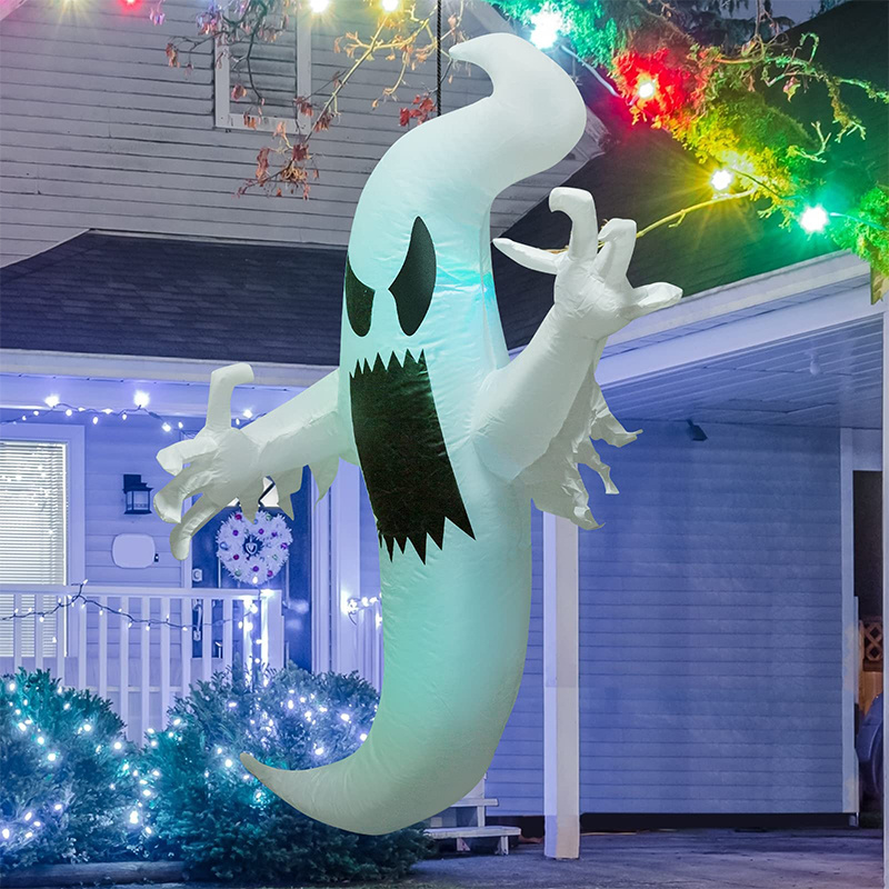 5FT Halloween Deractions Inflatable Halloween Hanging Ghost Blow Up Yard Decoration Clearance with LED Lights