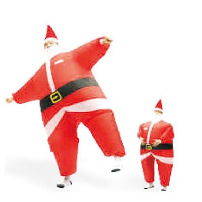 Funny Blow Up Adults Child Christmas Costume Cosplay Party Inflatable Santa Claus Costume