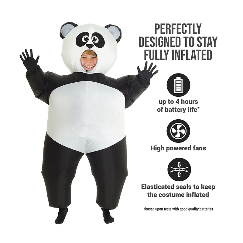 Inflatable Kids Panda Costume Girls Boys Inflatable Animal Halloween Costumes