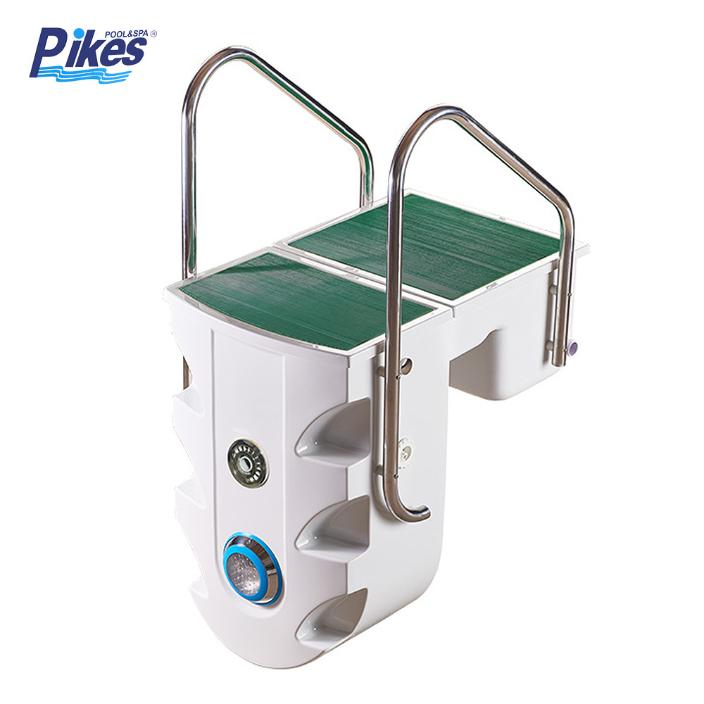 Pikes No Need Machine Room Swimming Pool Pipe less Filter Integrated Wall Hung With Pump Light Ladder Jet