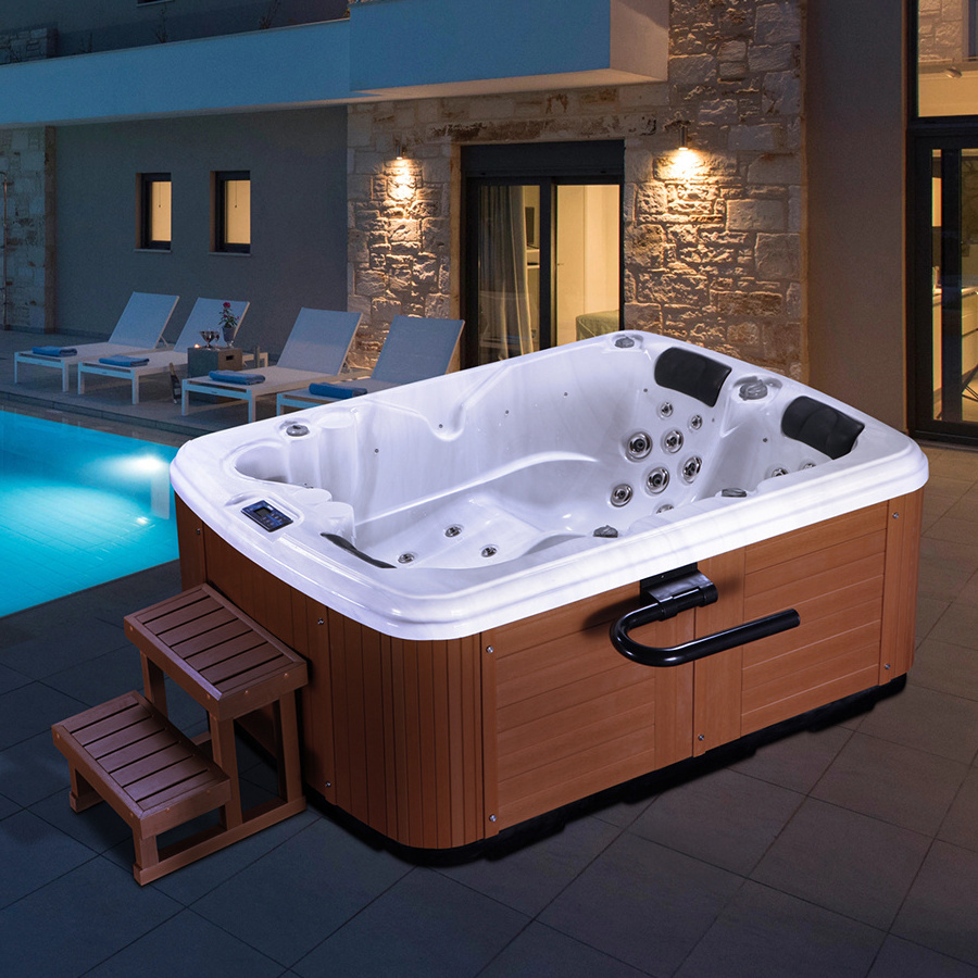 2024 New Product Luxury Acrylic outdoor hot tub spa WithJacuzzier Bath swim spa hot tub  plug and play spa hot tub