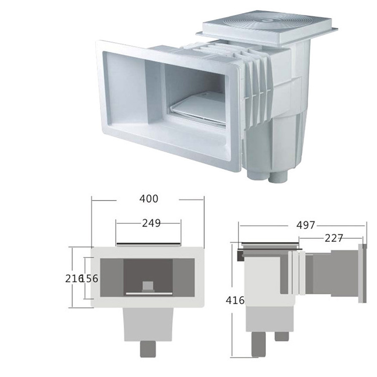 Hot Selling ABS Material Skimmer For Vinyl Pool With High Level Quality For Household Use Swimming Pool For Sale