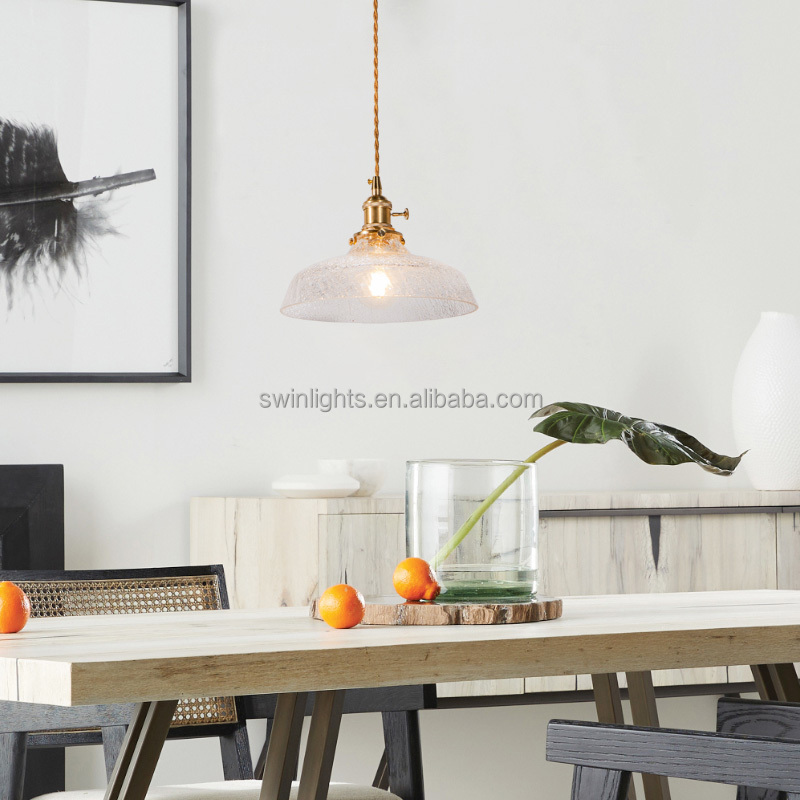 Modern design Nordic  Edison bulb glass hanging pendant light decorative lighting fixture home lighting