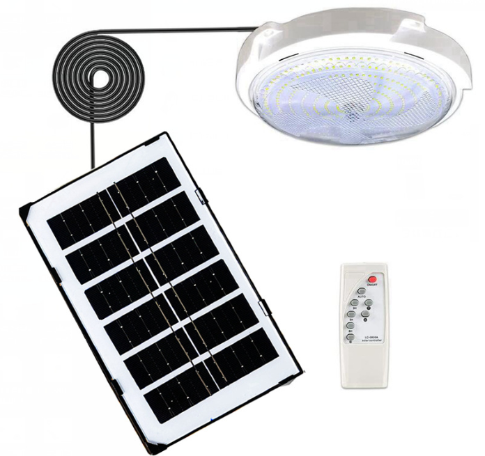 150w lithium camping home bedroom surface mounted panel lamp indoor led solar ceiling light 2023